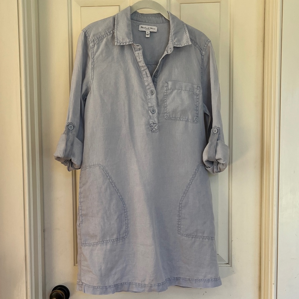 Michael Stars Eleanor Linen Shirtdress